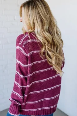 Miley Striped Chunky Sweater