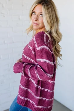 Miley Striped Chunky Sweater