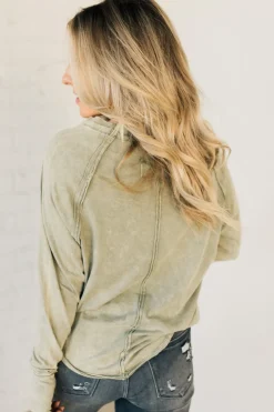 Mineral Wash Thumbhole Tee