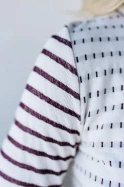 Morse Long Sleeve Stripe Sweater Top