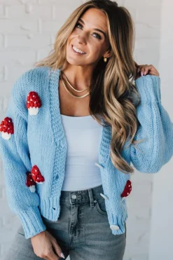 Mushroom Crochet Cardigan