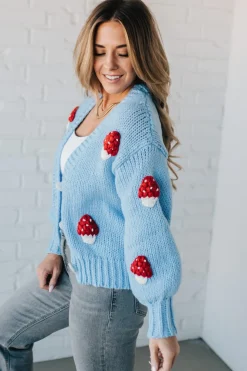 Mushroom Crochet Cardigan