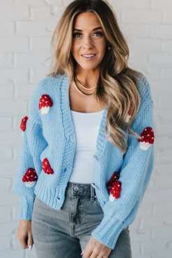Mushroom Crochet Cardigan