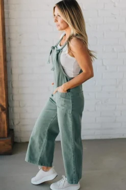 Niccola Knot Strap Overalls - ZENANA