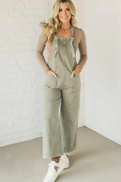 Niccola Knot Strap Overalls - ZENANA