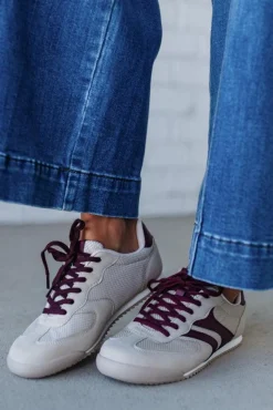 Nicki Athletic Sneakers | Beige/Wine