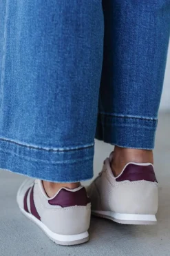 Nicki Athletic Sneakers | Beige/Wine
