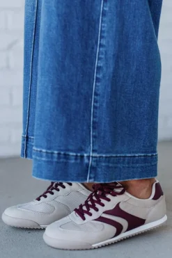 Nicki Athletic Sneakers | Beige/Wine