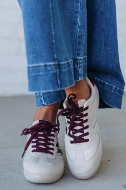 Nicki Athletic Sneakers | Beige/Wine