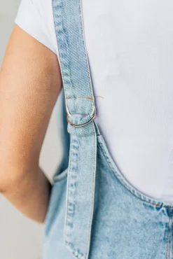 Paisley Denim Jumper Dress