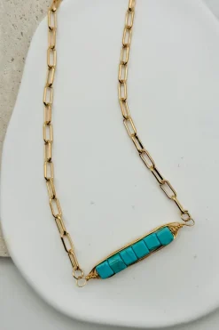 Peas in a Pod Turquoise Necklace