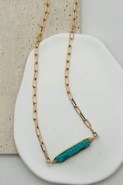 Peas in a Pod Turquoise Necklace
