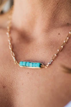 Peas in a Pod Turquoise Necklace