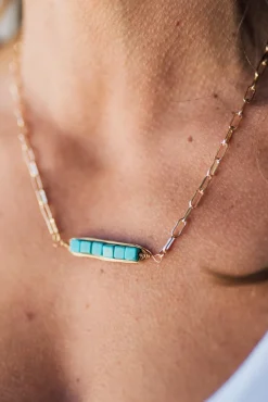 Peas in a Pod Turquoise Necklace