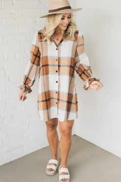 Perfect Plaid Shirt Dress