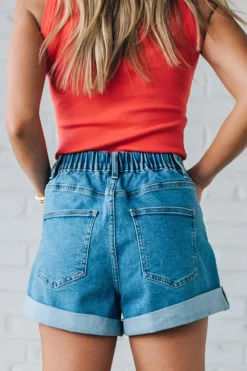 Piper Pleated + Cuffed Shorts - ANNIEWEAR