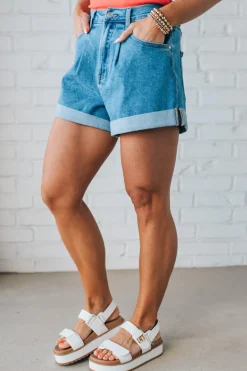 Piper Pleated + Cuffed Shorts - ANNIEWEAR