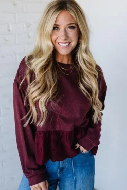 Quincy Eyelet Lace Pullover