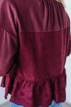 Quincy Eyelet Lace Pullover