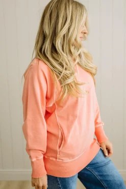 Ribbed Accent Pocketed Pullover