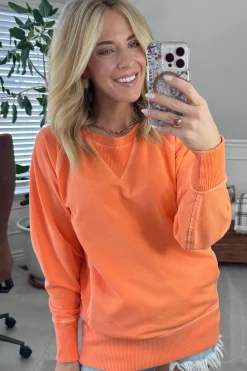 Ribbed Accent Pocketed Pullover