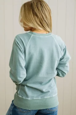 Ribbed Accent Pocketed Pullover