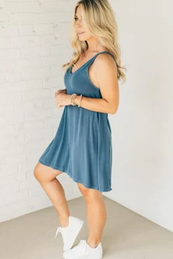 Ribbed Shift Dress