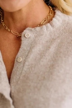 Ruffle Trim Cardigan