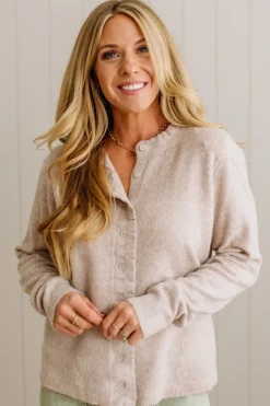 Ruffle Trim Cardigan