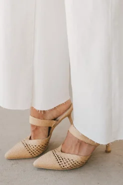 Rylie Raffia Kitten Heels