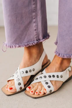 Sailey Studded Criss Cross Sandals