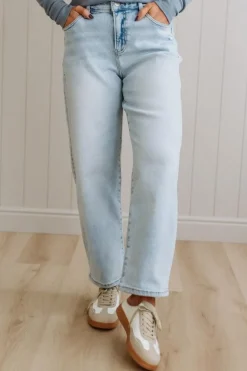 Sammi Barrel Cut Denim | Light Wash - RISEN