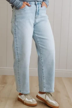 Sammi Barrel Cut Denim | Light Wash - RISEN