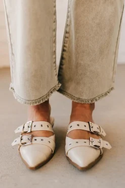 Sawyer Studded Pointed Toe Flats | Sand