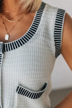 Scoop Neck Accent Tank