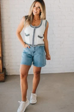 Scoop Neck Accent Tank