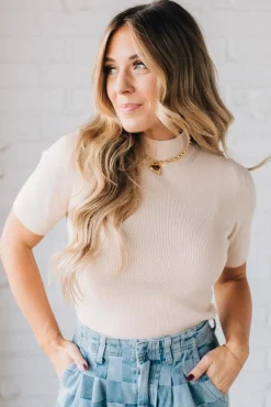 Silvie Mock Neck Sweater