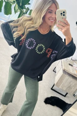 Spooky Gingham Pullover