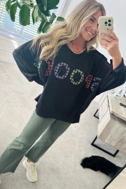 Spooky Gingham Pullover