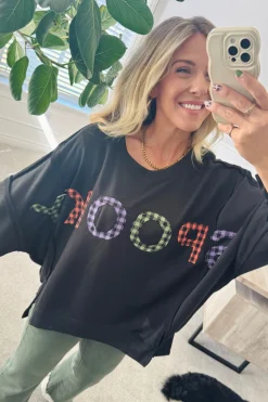 Spooky Gingham Pullover