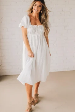 Sweetheart Peasant Dress