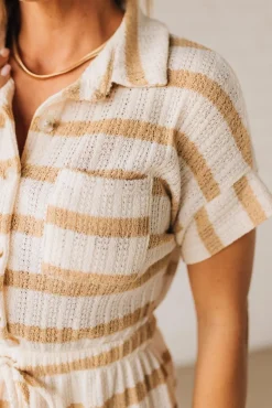 Tenna Tie Waist Striped Dress