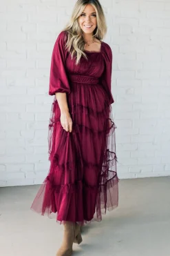 Tessa Tulle Tiered Dress