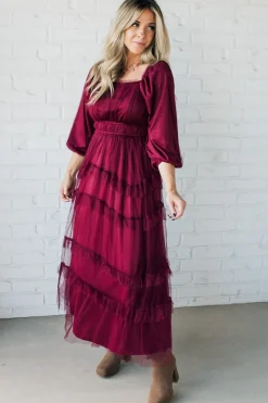 Tessa Tulle Tiered Dress