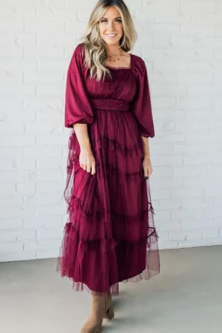 Tessa Tulle Tiered Dress