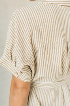 Theo Striped Shirt Dress