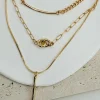 Triple Strand Accent Necklace