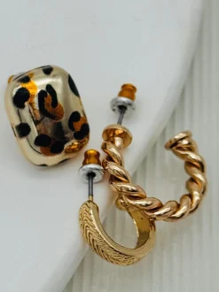 Twisted Mini Hoop Earrings