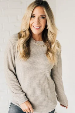 Waffle Knit Chenille Sweater