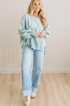 Wide Neck Drop Shoulder Pullover